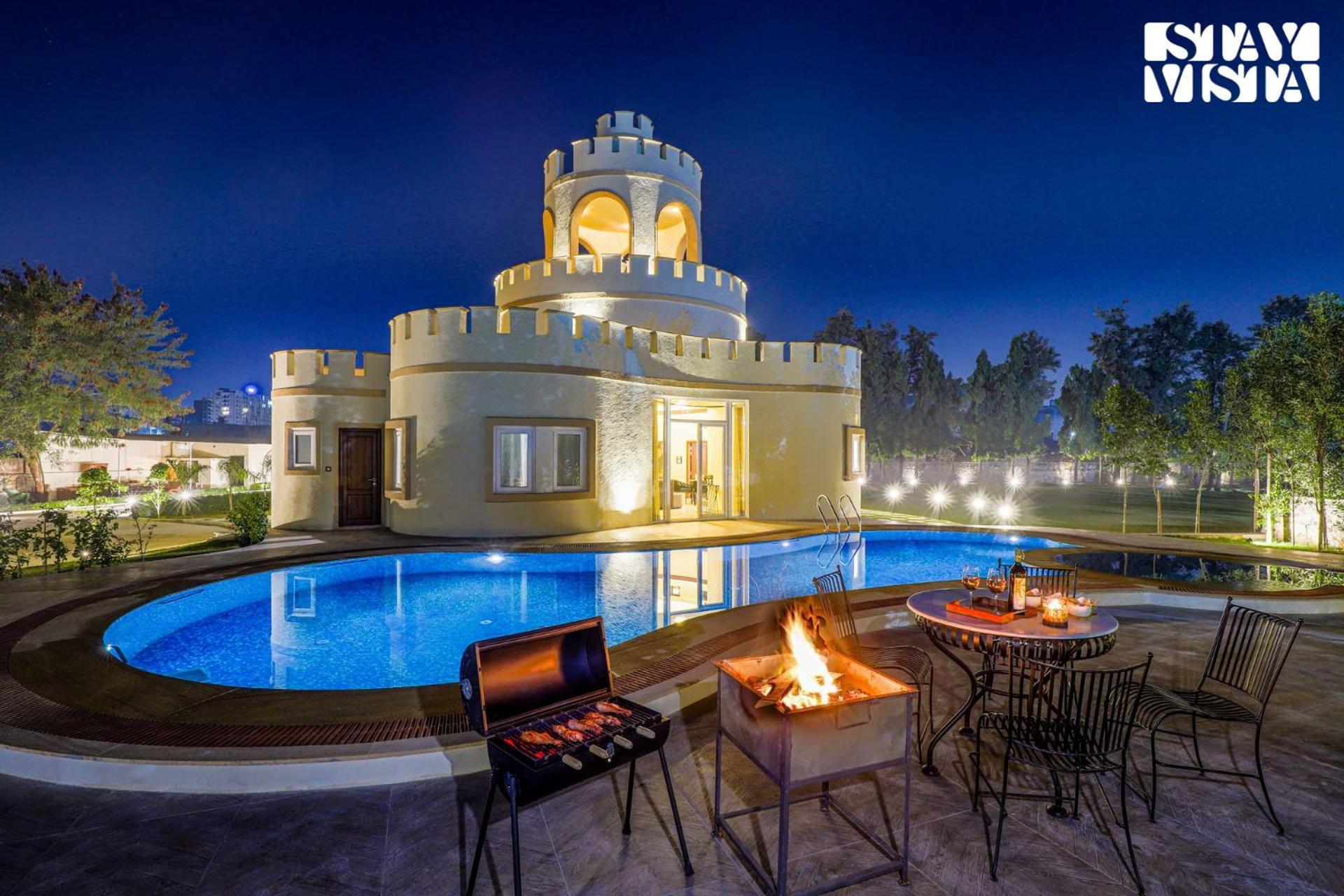 Stayvista'S Mystic Castle With Terrace, Swimming Pool, Lawn With Gazebo Jaipur Dış mekan fotoğraf